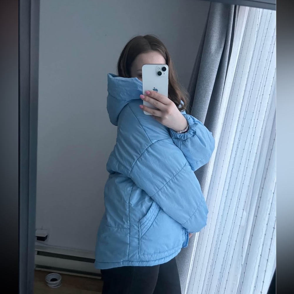 Light Blue Puffer Jacket - Picture 2 of 7